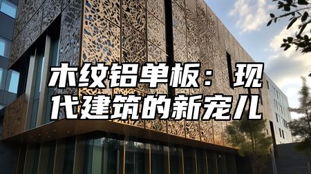 木纹铝单板：现代建筑的新宠儿