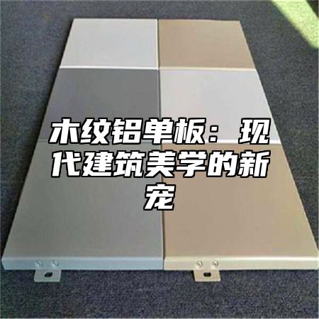 木纹铝单板：现代建筑美学的新宠