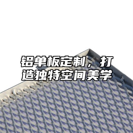 铝单板定制，打造独特空间美学