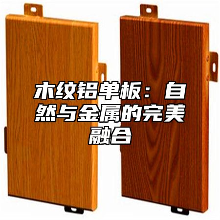 木纹铝单板：自然与金属的完美融合