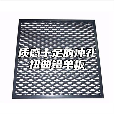 质感十足的冲孔扭曲铝单板