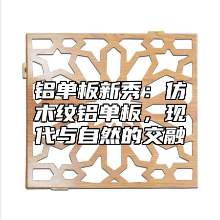 铝单板新秀：仿木纹铝单板，现代与自然的交融