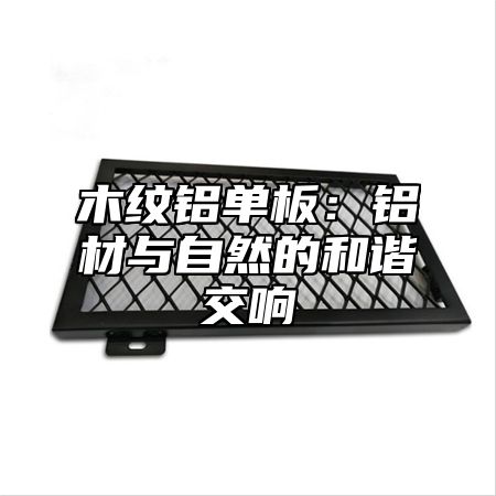 木纹铝单板：铝材与自然的和谐交响