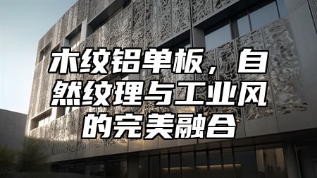 木纹铝单板，自然纹理与工业风的完美融合
