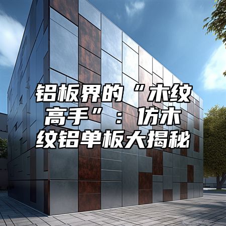 铝板界的“木纹高手”：仿木纹铝单板大揭秘