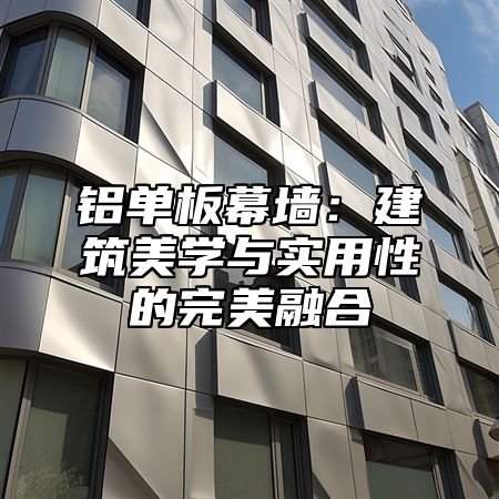 铝单板幕墙：建筑美学与实用性的完美融合
