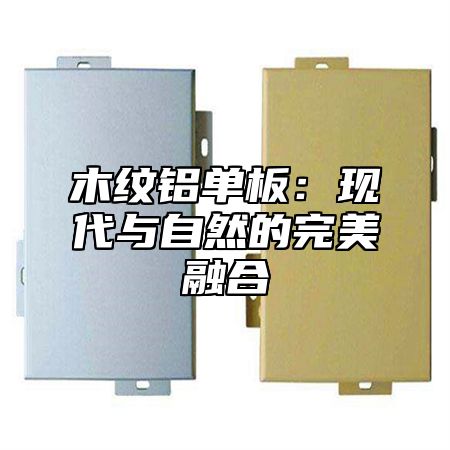 木纹铝单板：现代与自然的完美融合