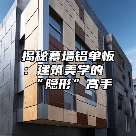 揭秘幕墙铝单板：建筑美学的“隐形”高手